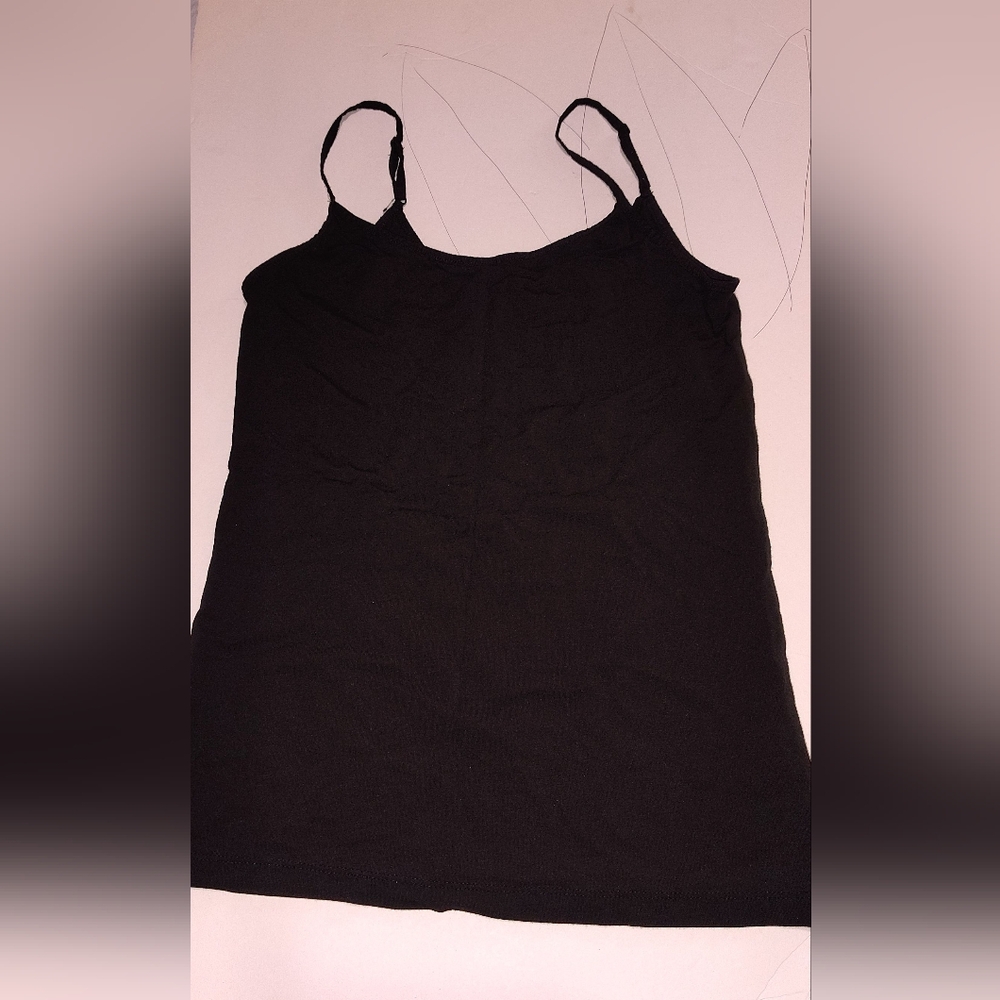 *(4 for $20) Time and Tru Black Camisole Tank Top